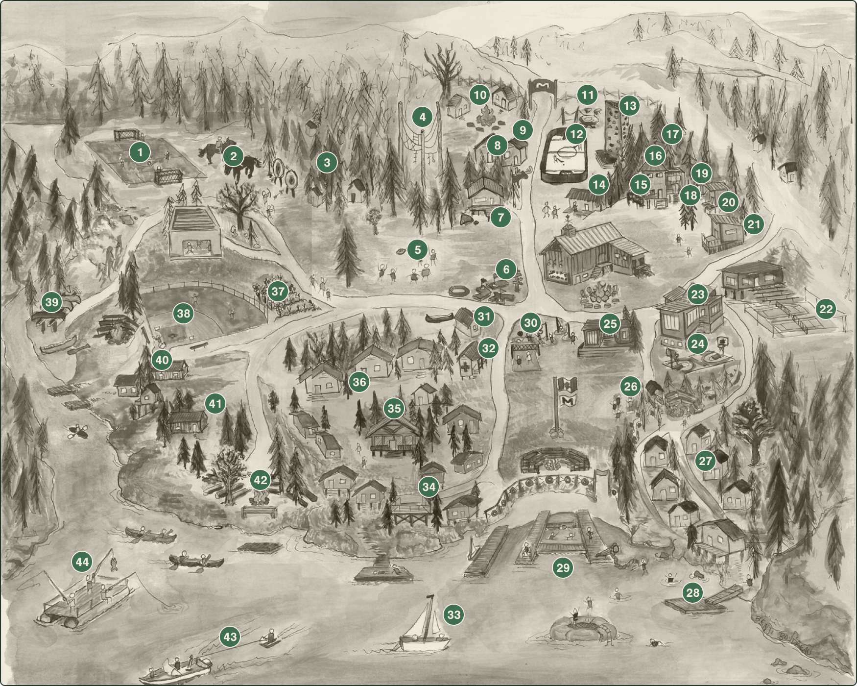 Map of Camp Manitou