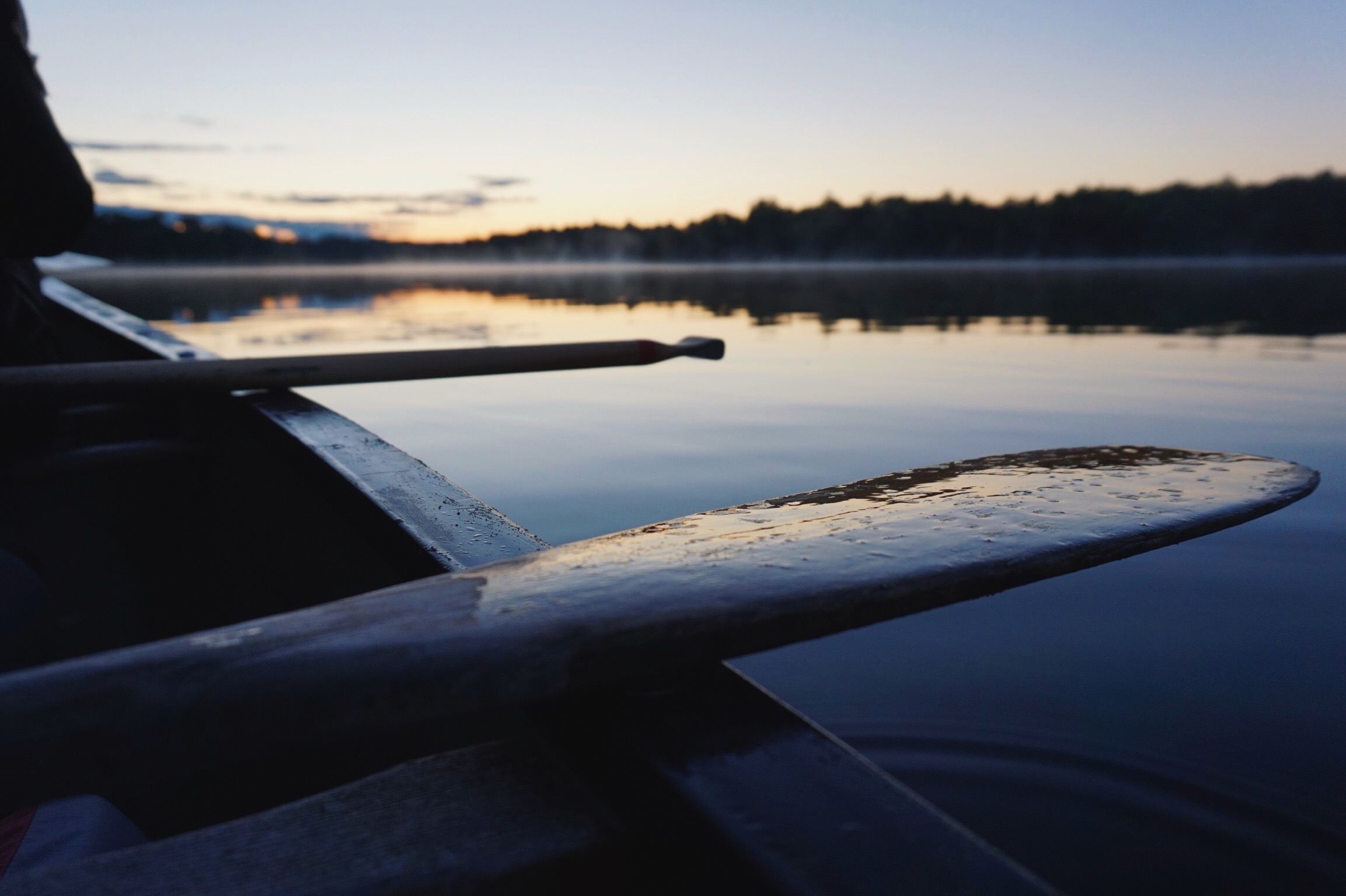 Sunrise reflecting off the water